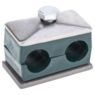 RS PRO Polypropylene Tube Clamp for 18 mm OD Tube with 1.2m Clamp Spacing, Operating Temp -30°C to 90°C 145-9768