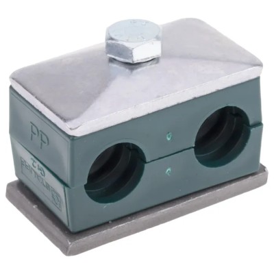 RS PRO Polypropylene Tube Clamp for 16 mm OD Tube with 1.2 m Clamp Spacing, Operating Temperature Range -30°C to 145-9766