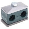 RS PRO Polypropylene Tube Clamp for 16 mm OD Tube with 1.2 m Clamp Spacing, Operating Temperature Range -30°C to 145-9766