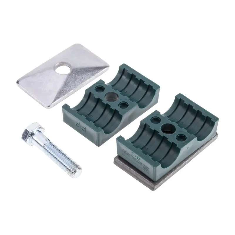 RS PRO Polypropylene Tube Clamp for 16 mm OD Tube with 1.2 m Clamp Spacing, Operating Temperature Range -30°C to 145-9766