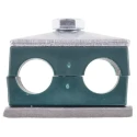 RS PRO Polypropylene Tube Clamp for 16 mm OD Tube with 1.2 m Clamp Spacing, Operating Temperature Range -30°C to 145-9766
