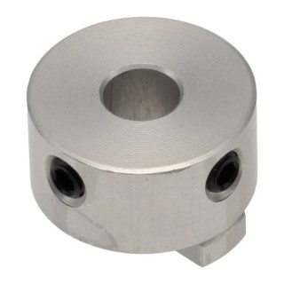 Huco Aluminium Oldham Style Flexible Coupler 19.1 mm Outside Diameter 6.35 mm Bore Finished with Keyway 19 mm 450H19.24