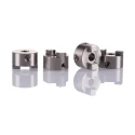 Huco Stainless Steel 19.1 mm Outside Diameter 6 mm Bore Finished with No Keyway Bore 19 mm Length Set Screw Style 850.19.22