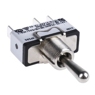 APEM Panel Mount Toggle Switch On-Off-(On) SPST Solder Lug Terminal 24 V dc 250 V ac 638H/2