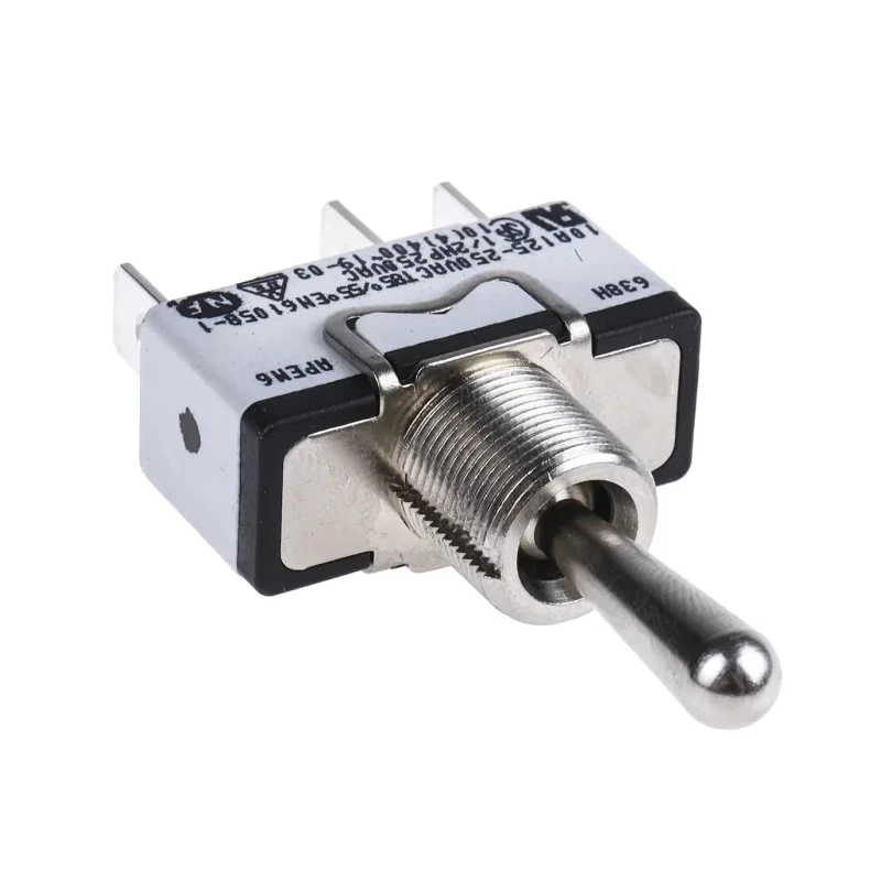 APEM Panel Mount Toggle Switch On-Off-(On) SPST Solder Lug Terminal 24 V dc 250 V ac 638H/2