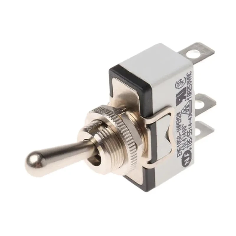 APEM Panel Mount Toggle Switch, On-Off-On SPST, Solder Lug Terminal, 24 V dc, 250 V ac 638H/2K