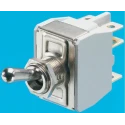 APEM Toggle Switch Panel Mount On-Off-On DPST Solder Lug Terminal 24 V dc 250 V ac 648H/2K
