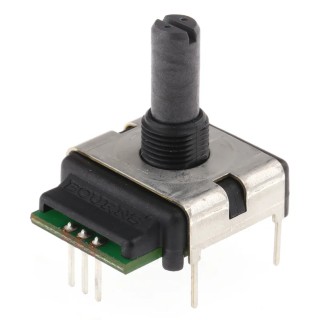 Bourns Incremental Digital Contacting Encoder 10V 24ppr Quadrature Signal Solid Shaft 9 mm Panel Mount ECW1D-B24-BC0024L