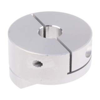 Huco 50 mm Outside Diameter 14 mm Bore Finished with Keyway Clamp Style Aluminium Coupler 50 mm Length 452H50.38