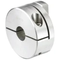 Huco Clamp Style Aluminium Coupler 24mm Bore, 57.1mm OD, 57mm Length, Finished with Keyway Bore 452H57.51