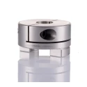 Huco Clamp Style Aluminium Coupler 50 mm OD, 16mm Bore Finished with Keyway, 50 mm Length 452H50.42