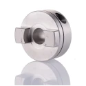 Huco Clamp Style Aluminium Coupler 50 mm OD, 16mm Bore Finished with Keyway, 50 mm Length 452H50.42
