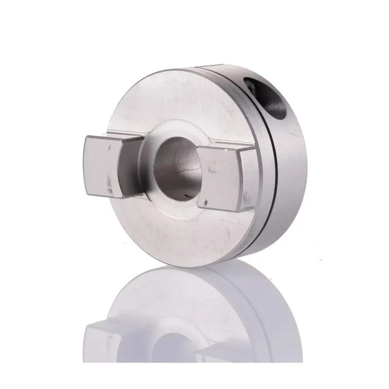 Huco Clamp Style Aluminium Coupler 50 mm OD, 16mm Bore Finished with Keyway, 50 mm Length 452H50.42