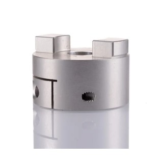 Huco Aluminium Clamp Style Flexible Coupler 16mm Bore 57.1mm OD 57mm Length 452H57.42