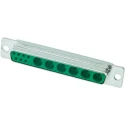 HARTING D-Sub 13 Way Straight Panel Mount D-Sub Connector 1000V 5A Mixed Contact Layout 09694017136