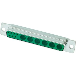HARTING D-Sub 13 Way Straight Panel Mount D-Sub Connector 1000V 5A Mixed Contact Layout 09694017136