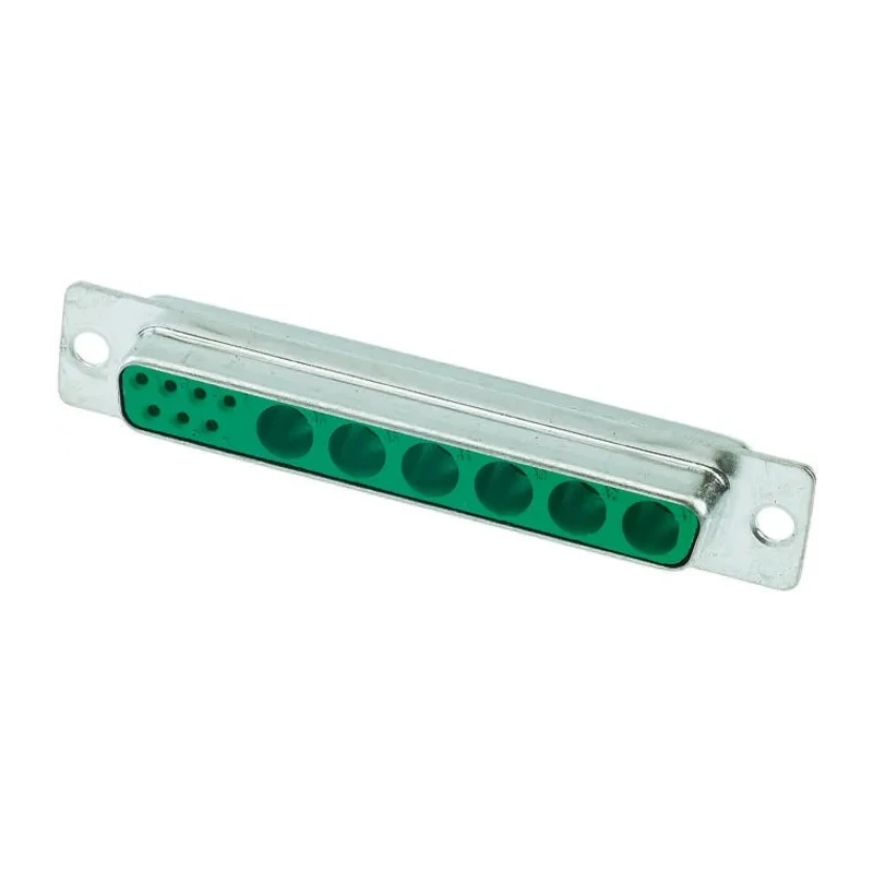 HARTING D-Sub 13 Way Straight Panel Mount D-Sub Connector 1000V 5A Mixed Contact Layout 09694017136
