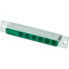 HARTING D-Sub 13 Way Straight Panel Mount D-Sub Connector 1000V 5A Mixed Contact Layout 09694017136