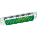 HARTING D-Sub 36 Way Straight Panel Mount D-Sub Connector 5A 1000V Steel Housing 09695117364