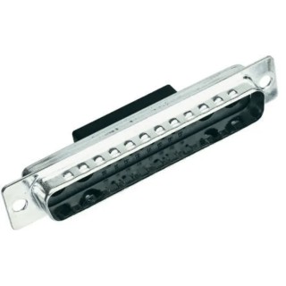 HARTING D-Sub Straight Cable D-Sub Connector Male 09693120172 1000V 5A Crimp Termination Steel Housing Copper Alloy Contacts