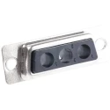 HARTING D-Sub 3 Way Straight Cable Connector Female 6.86 mm Pitch 2A Current 09692000633