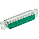 HARTING D-Sub 8 Way Straight Cable D-Sub Connector Male 1000V 2A Steel Housing 09694100088