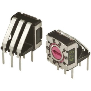 APEM Rotary Flush Rotary Coded DIP Switch Through Hole P36THR103L508