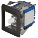 APEM 18000 Series Miniature Push Button Switch Momentary Panel Mount DPDT 15 mm Cutout IP65 30V dc 18845CD+U1202