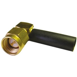 Amphenol RF SMA Series Coaxial Connector Cable Male SMA 50 Ω Right Angle Body Crimp 2913-6001