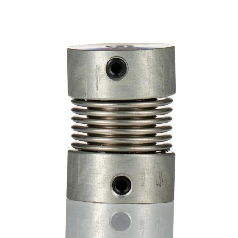 Huco Stainless Steel Bellows Screw Style Flexible Coupler, Aluminium Hub, 16 mm OD, 21 mm Length, 15000 RPM, 0.5 550.16.1818