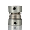Huco Stainless Steel Bellows Screw Style Flexible Coupler, Aluminium Hub, 16 mm OD, 21 mm Length, 15000 RPM, 0.5 550.16.1818