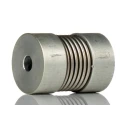 Huco Stainless Steel Bellows Screw Style Flexible Coupler, Aluminium Hub, 16 mm OD, 21 mm Length, 15000 RPM, 0.5 550.16.1818