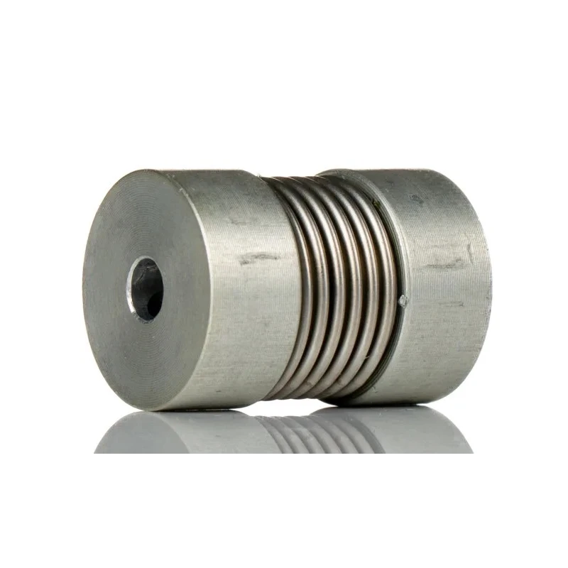 Huco Stainless Steel Bellows Screw Style Flexible Coupler, Aluminium Hub, 16 mm OD, 21 mm Length, 15000 RPM, 0.5 550.16.1818