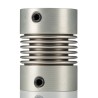 Huco 45 mm OD Aluminium Alloy Hub Screw Style Flexible Coupler 19.5mm Length 52mm Bore 550.45.5252