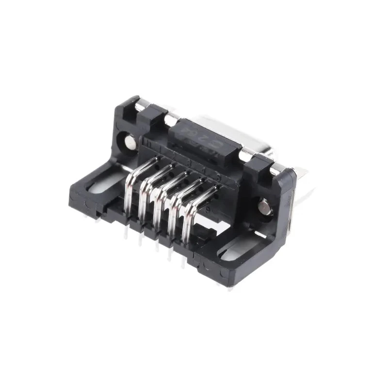 HARTING D-Sub 9 Way Right Angle 2.74 mm Pitch Through Hole D-Sub Connector with 4 to 40 UNC Screw Lock Female 09661526613