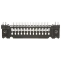 HARTING 25 Way Right Angle 2.76 mm Pitch Through Hole D-Sub Connector with 4 to 40 UNC Screw Lock Male 09653626813
