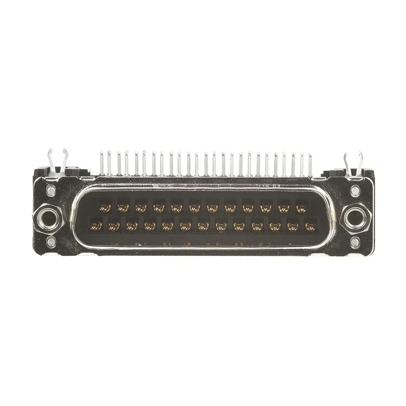 HARTING 25 Way Right Angle 2.76 mm Pitch Through Hole D-Sub Connector with 4 to 40 UNC Screw Lock Male 09653626813