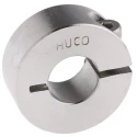 Huco Shaft Collar, One Piece Clamp Screw Fastening, Stainless Steel, OD 28 mm, Bore Diameter 12 mm, Width 11 mm 046102012