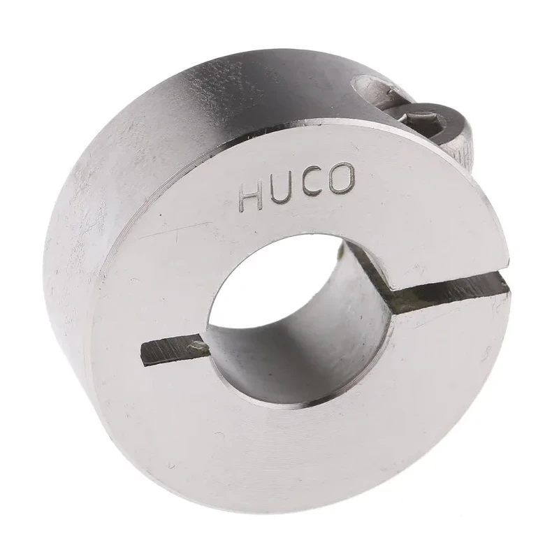 Huco Shaft Collar, One Piece Clamp Screw Fastening, Stainless Steel, OD 28 mm, Bore Diameter 12 mm, Width 11 mm 046102012