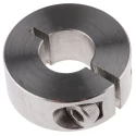 Huco Shaft Collar, One Piece Clamp Screw Fastening, Stainless Steel, OD 28 mm, Bore Diameter 12 mm, Width 11 mm 046102012