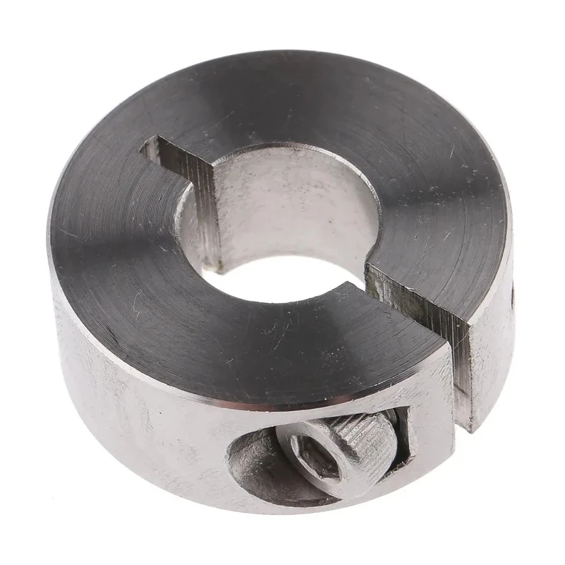 Huco Shaft Collar, One Piece Clamp Screw Fastening, Stainless Steel, OD 28 mm, Bore Diameter 12 mm, Width 11 mm 046102012