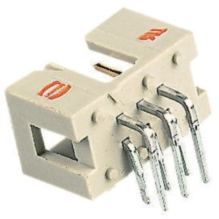 HARTING SEK 18 Series Right Angle Through Hole PCB Header, 10 Contact, 2.54 mm Pitch, 2 Row, Shrouded 09185106323