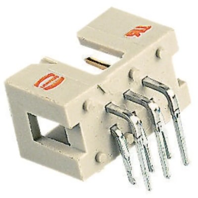 HARTING SEK 18 Series Right Angle Through Hole PCB Header, 10 Contact, 2.54 mm Pitch, 2 Row, Shrouded 09185106323