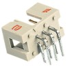 HARTING SEK 18 Series Right Angle Through Hole PCB Header, 16 Contacts, 2.54 mm Pitch, 2 Row, Shrouded 09185166323