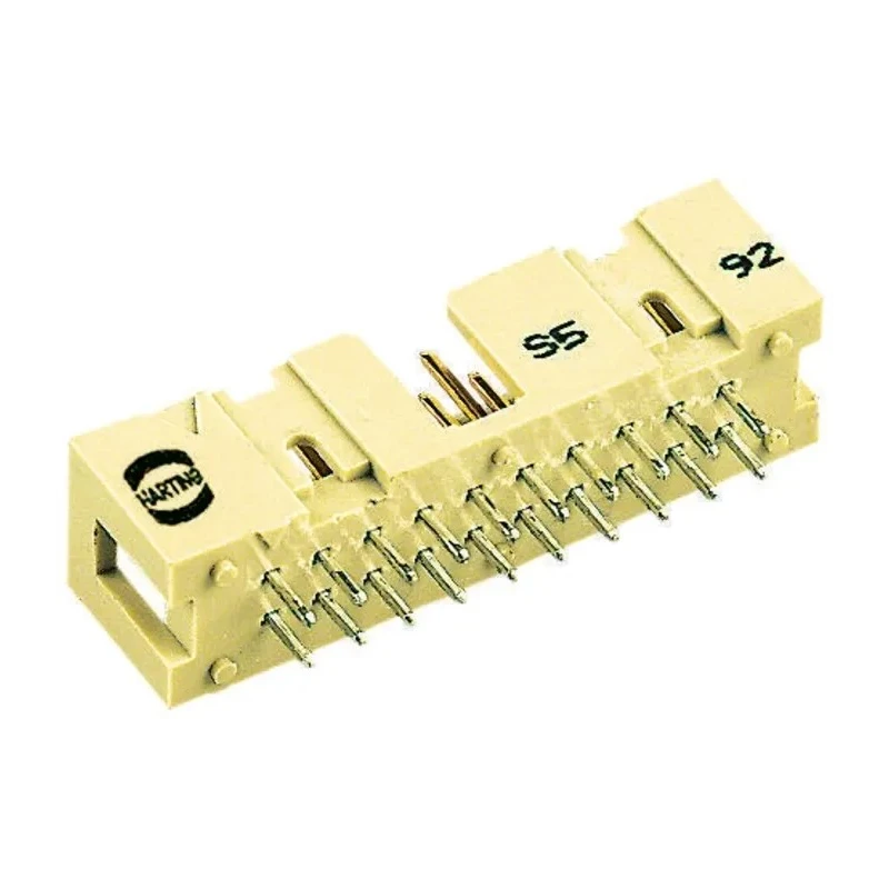 HARTING PCB Header SEK 18 Series Straight Through Hole, 6 Contacts, 2 Row, 2.54 mm Pitch, Shrouded 09185066324