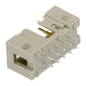 HARTING SEK 18 Series Straight Through Hole Shrouded PCB Header, 10 Contacts, 2.54 mm Pitch, 2 Row, 1A Current 09185106324
