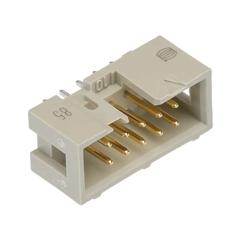 HARTING SEK 18 Series Straight Through Hole Shrouded PCB Header, 10 Contacts, 2.54 mm Pitch, 2 Row, 1A Current 09185106324