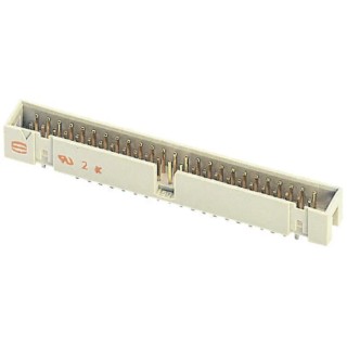 HARTING SEK 18 Series Straight Through Hole Shrouded PCB Header 64 Contacts 2.54 mm Pitch 2 Row 09185646324