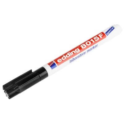 Edding Laboratory Marker Pen Black Ink 0.75 mm Bullet Tip 4-8015-001