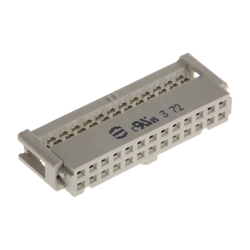 HARTING 26-Way IDC Connector Female for Cable, 2 Row, 2.5A Current, 2.54mm Pitch, 320V AC, Right Angle, Gold 09185267803